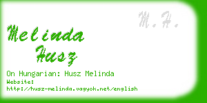 melinda husz business card